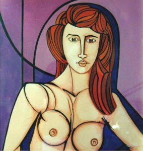 Sergio Billeri – Nudo su fondo viola
