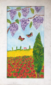 Luigi Dimitrio – Campagna Toscana con Glicine