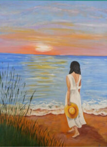 Lucia Anania – Donna in riva al mare